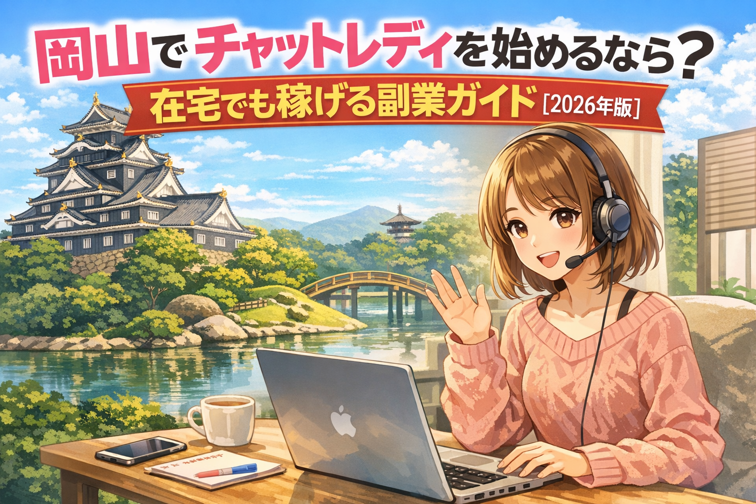 岡山でチャットレディを始めるなら？在宅でも稼げる副業ガイド【2026年版】